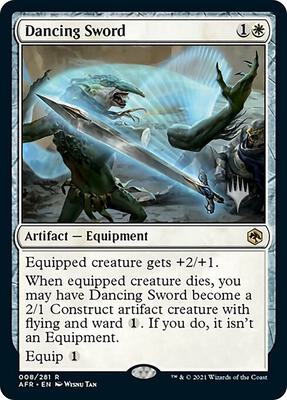 Dancing Sword card from Promo Pack: Adventures in the Forgotten Realms