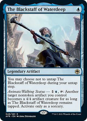 The Blackstaff of Waterdeep card from Promo Pack: Adventures in the Forgotten Realms