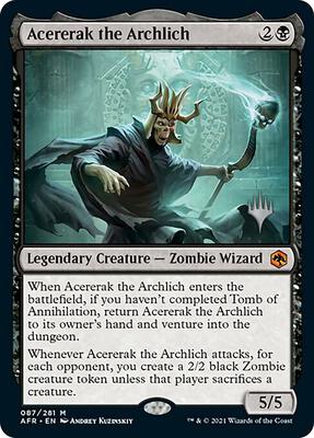 Acererak the Archlich card from Promo Pack: Adventures in the Forgotten Realms