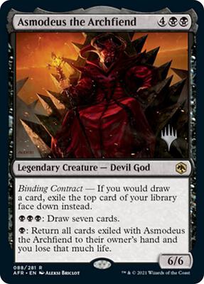 Asmodeus the Archfiend card from Promo Pack: Adventures in the Forgotten Realms