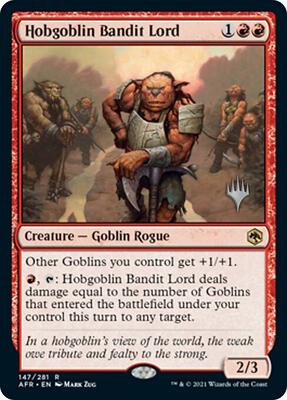 Hobgoblin Bandit Lord card from Promo Pack: Adventures in the Forgotten Realms
