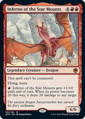 Inferno of the Star Mounts card from Promo Pack: Adventures in the Forgotten Realms