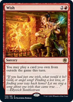 Wish card from Promo Pack: Adventures in the Forgotten Realms