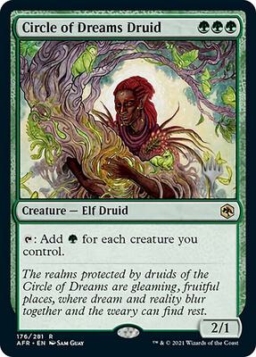 Circle of Dreams Druid card from Promo Pack: Adventures in the Forgotten Realms