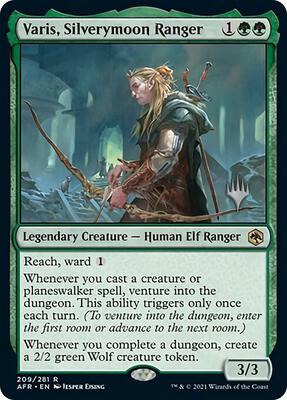 Varis, Silverymoon Ranger card from Promo Pack: Adventures in the Forgotten Realms