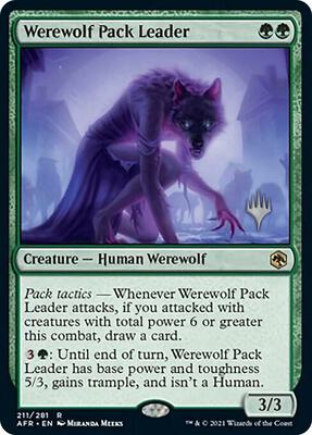 Werewolf Pack Leader card from Promo Pack: Adventures in the Forgotten Realms