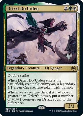 Drizzt Do'Urden card from Promo Pack: Adventures in the Forgotten Realms