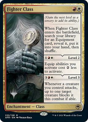 Fighter Class card from Promo Pack: Adventures in the Forgotten Realms