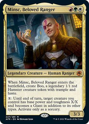 Minsc, Beloved Ranger card from Promo Pack: Adventures in the Forgotten Realms