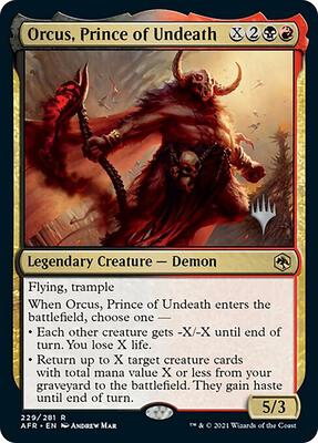 Orcus, Prince of Undeath card from Promo Pack: Adventures in the Forgotten Realms