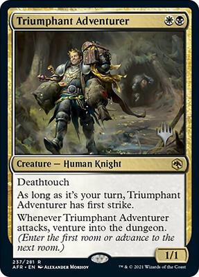 Triumphant Adventurer card from Promo Pack: Adventures in the Forgotten Realms