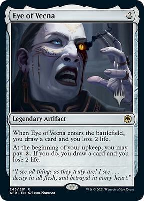 Eye of Vecna card from Promo Pack: Adventures in the Forgotten Realms