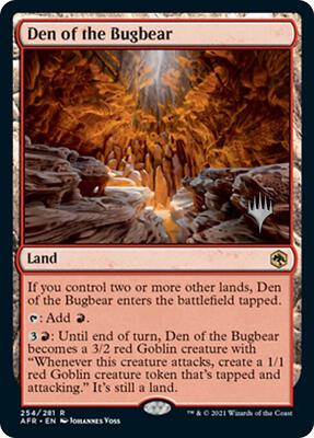 Den of the Bugbear card from Promo Pack: Adventures in the Forgotten Realms