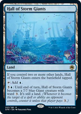 Hall of Storm Giants card from Promo Pack: Adventures in the Forgotten Realms
