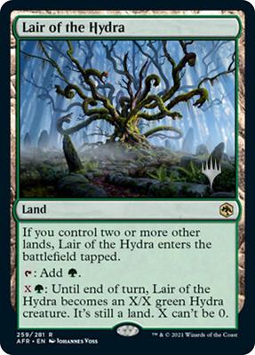 Lair of the Hydra card from Promo Pack: Adventures in the Forgotten Realms