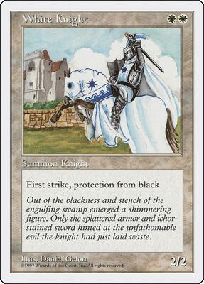 White Knight card from Fifth Edition