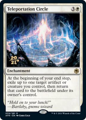 Teleportation Circle card from Prerelease Cards