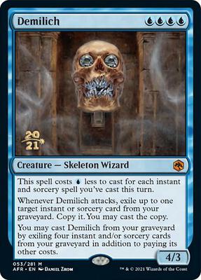 Demilich card from Prerelease Cards