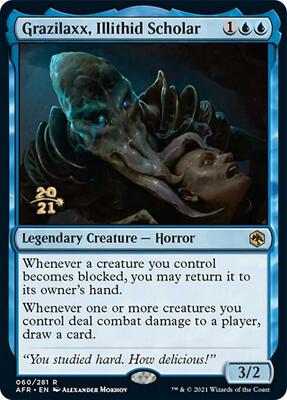 Grazilaxx, Illithid Scholar card from Prerelease Cards