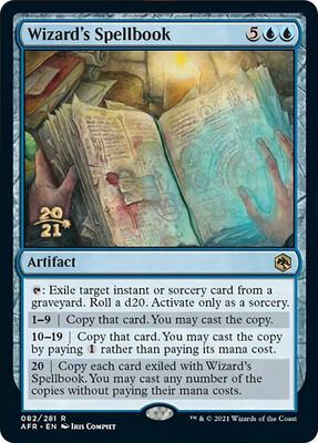 Wizard's Spellbook card from Prerelease Cards