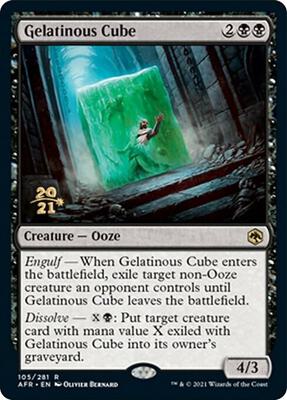 Gelatinous Cube card from Prerelease Cards