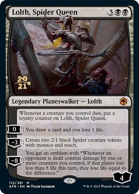 Lolth, Spider Queen card from Prerelease Cards