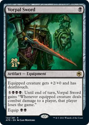 Vorpal Sword card from Prerelease Cards