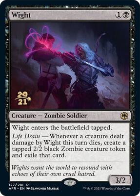 Wight card from Prerelease Cards