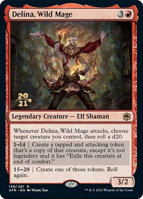 Delina, Wild Mage card from Prerelease Cards