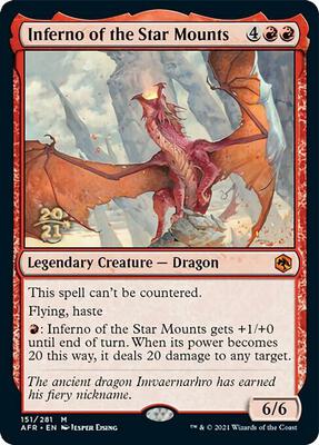 Inferno of the Star Mounts card from Prerelease Cards