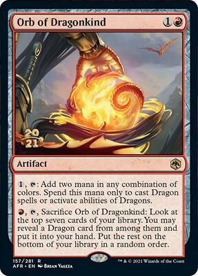 Orb of Dragonkind card from Prerelease Cards