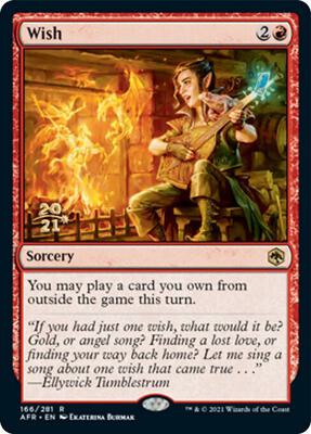 Wish card from Prerelease Cards
