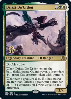 Drizzt Do'Urden card from Prerelease Cards