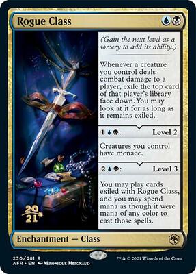 Rogue Class card from Prerelease Cards