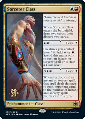 Sorcerer Class card from Prerelease Cards
