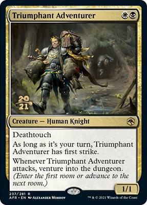 Triumphant Adventurer card from Prerelease Cards