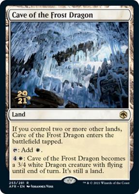 Cave of the Frost Dragon card from Prerelease Cards