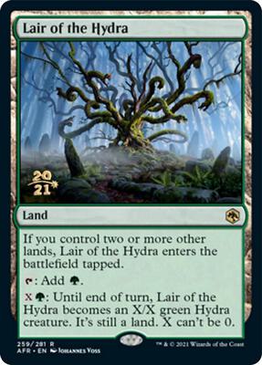Lair of the Hydra card from Prerelease Cards