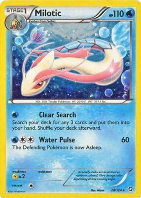 Milotic - 28/124 (Cosmos Holo) card from Blister Exclusives