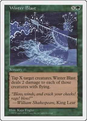 Winter Blast card from Fifth Edition