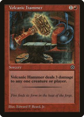 Volcanic Hammer card from Portal Second Age