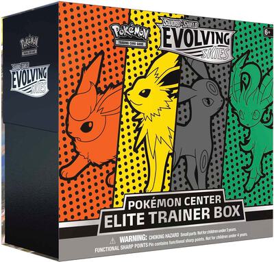 Evolving Skies Pokemon Center Elite Trainer Box [Jolteon/Flareon/Umbreon/Leafeon] (Exclusive) card from SWSH07: Evolving Skies