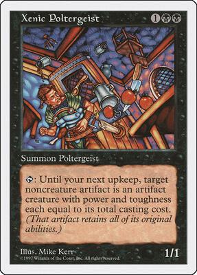 Xenic Poltergeist card from Fifth Edition