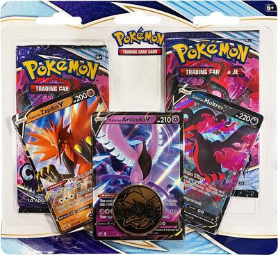 Chilling Reign 2 Pack Blister [Galarian Zapdos V, Articuno V, Moltres V] card from SWSH06: Chilling Reign
