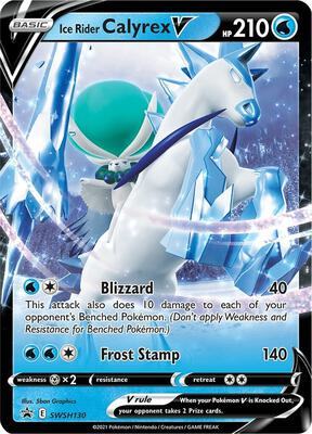 Ice Rider Calyrex V - SWSH130 card from SWSH: Sword & Shield Promo Cards
