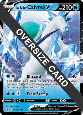 Ice Rider Calyrex V - SWSH130 card from Jumbo Cards