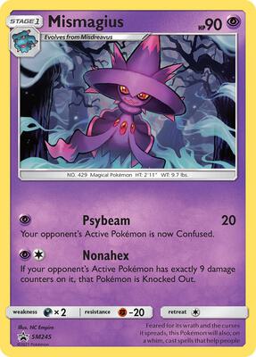 Mismagius - SM245 card from SM Promos