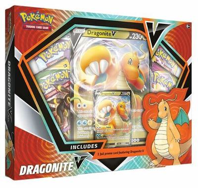 Dragonite V Box card from SWSH08: Fusion Strike