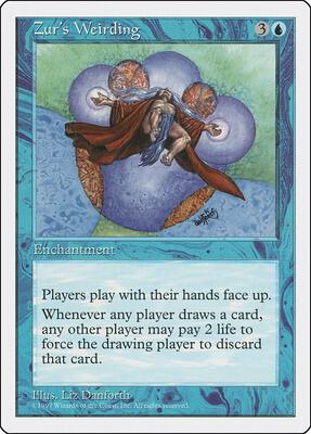 Zur's Weirding card from Fifth Edition