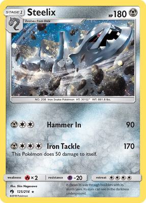 Steelix - 125/214 (Cosmos Holo) card from Blister Exclusives